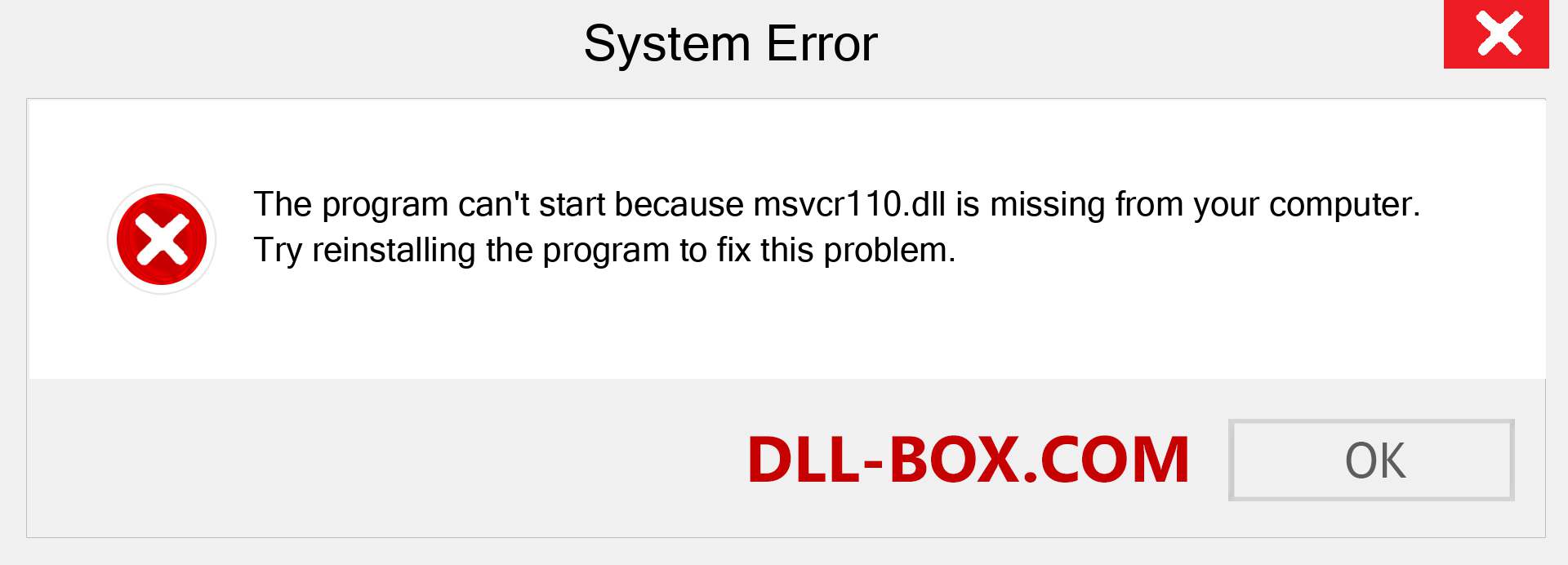  msvcr110.dll file is missing?. Download for Windows 7, 8, 10 - Fix  msvcr110 dll Missing Error on Windows, photos, images