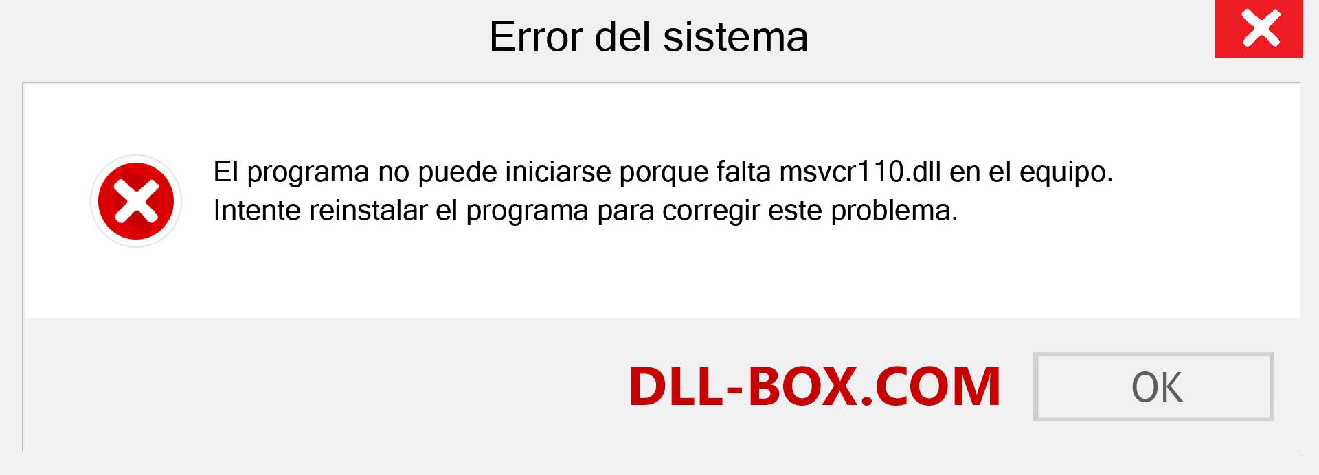 ¿Falta el archivo msvcr110.dll ?. Descargar para Windows 7, 8, 10 - Corregir msvcr110 dll Missing Error en Windows, fotos, imágenes