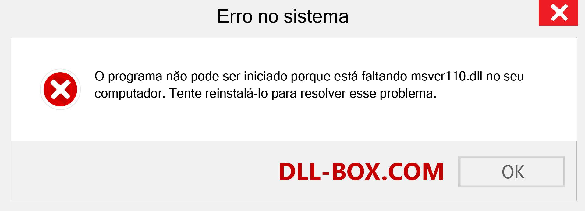 Arquivo msvcr110.dll ausente ?. Download para Windows 7, 8, 10 - Correção de erro ausente msvcr110 dll no Windows, fotos, imagens